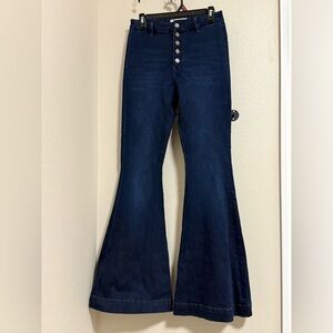 KanCan Dark Wash High Rise Super Flare Jeans